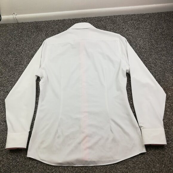 State & Liberty Shirt Performance L/S Button Up White Mens Large Athletic Fit - Picture 7 of 12